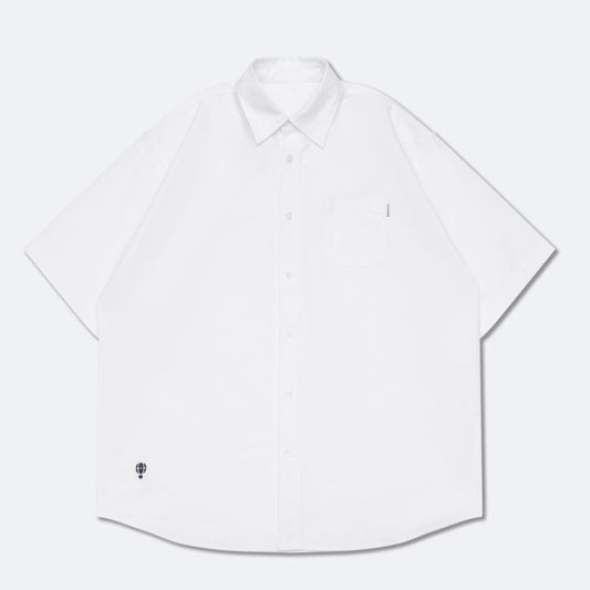 HOOGAH BALLON OVERSIZE S/S SHIRT-WHITE