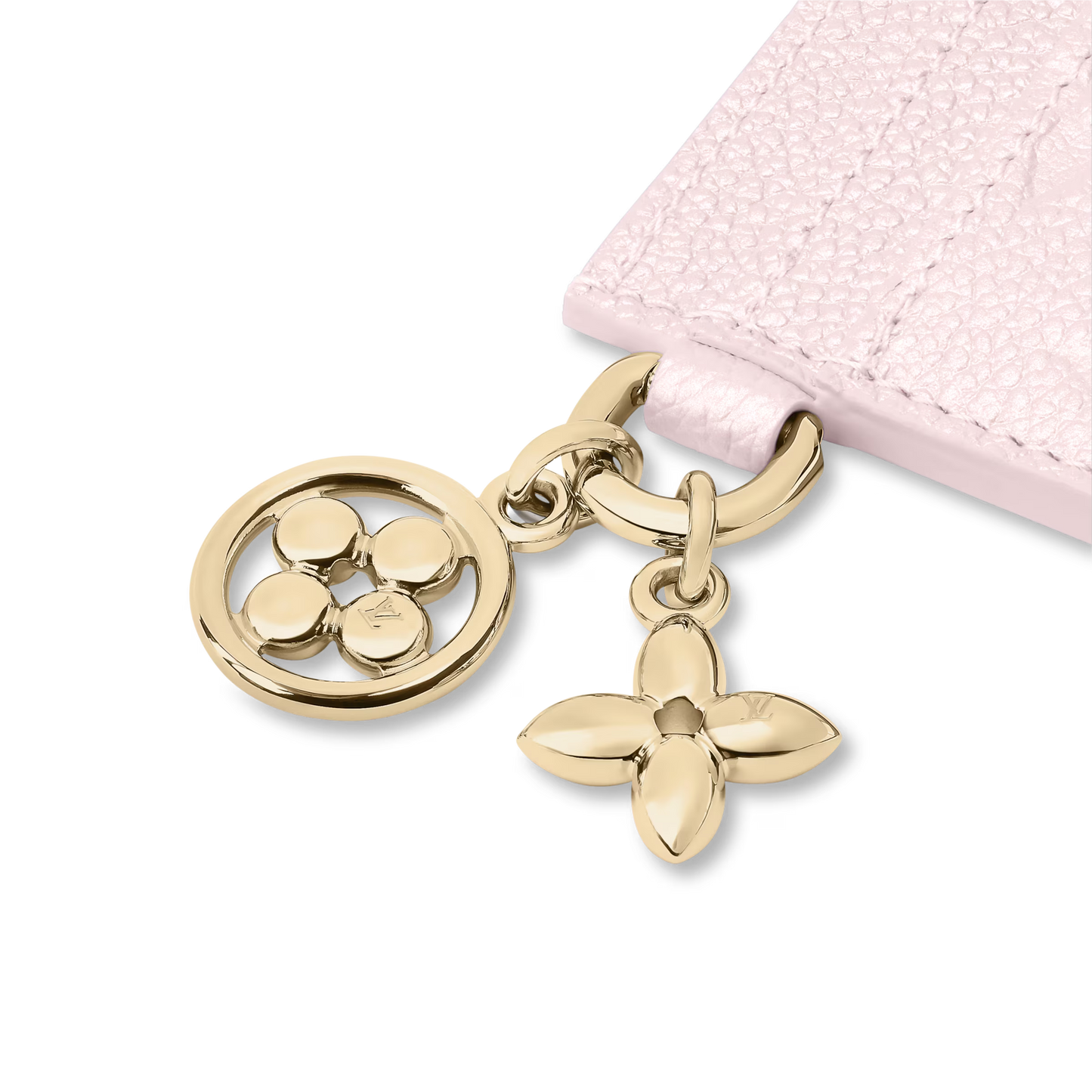 LOUIS VUITTON LV CHARMS CARD HOLDER SNOWY PEARL M26214