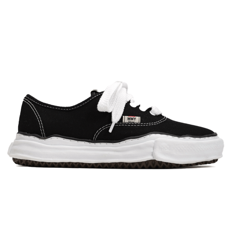 (A02FW704)MAISON MIHARA YASUHIRO "BAKER" OG SOLE CANVAS LOW SNEAKER BLACK