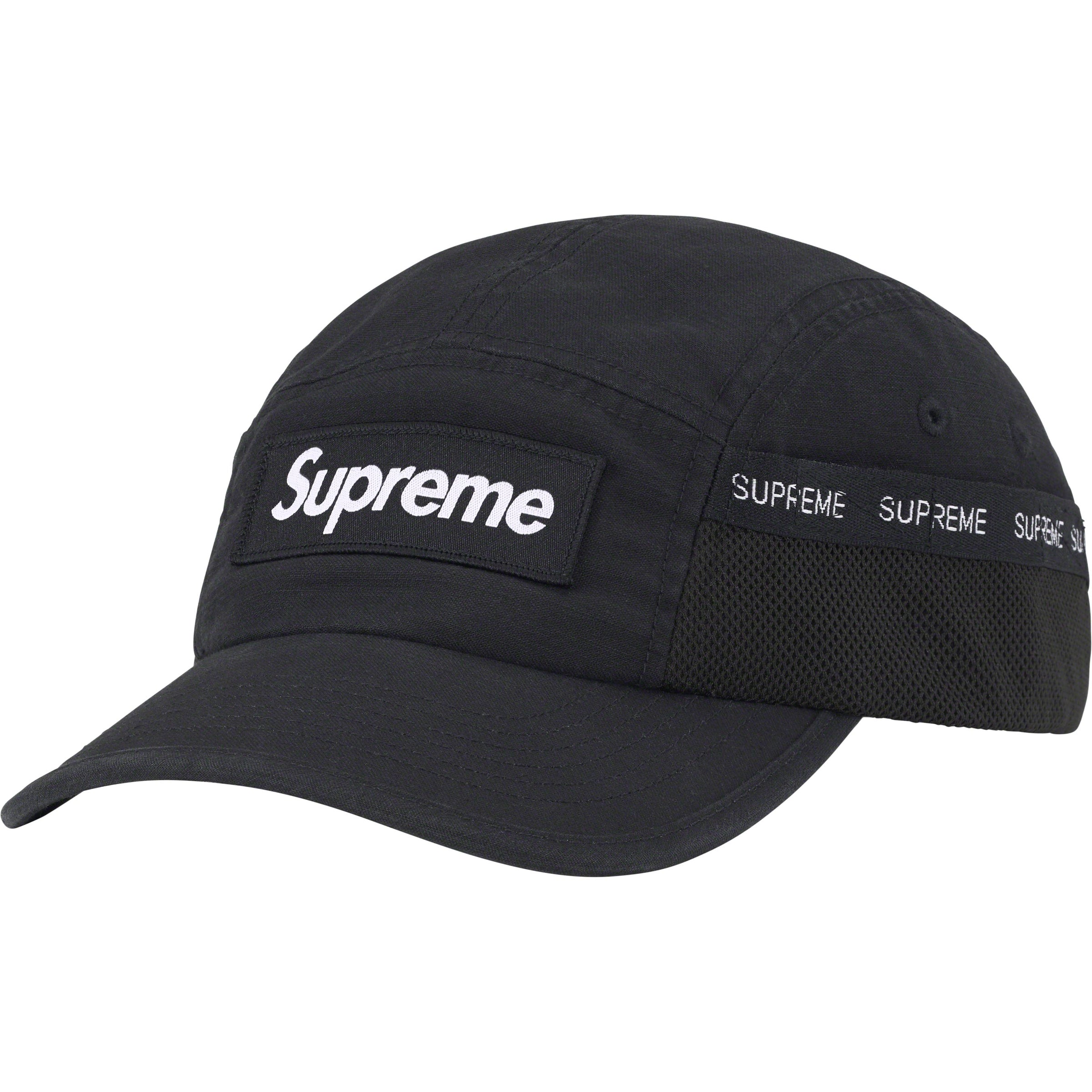 Supreme camp hotsell cap black