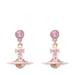 VIVIENNE WESTWOOD BRASS EARRINGS (PINK GOLD)