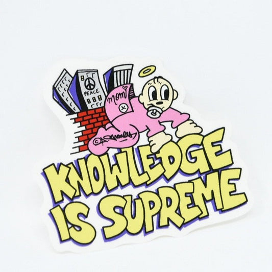 SUPREME 22SS KNOWLEDGE STICKER