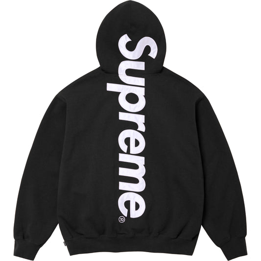 SUPREME 24FW SATIN APPLIQUE HOODED SWEATSHIRT