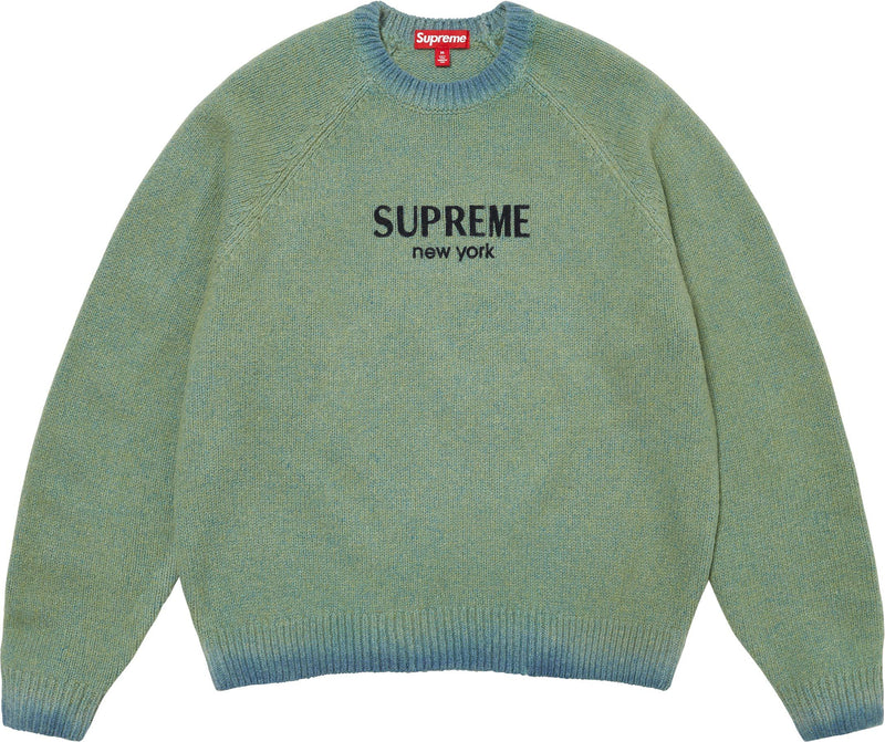 SUPREME 24FW FLOCKED LOGO SWEATER