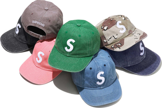 SUPREME 24FW PIGMENT S LOGO PANEL CAP