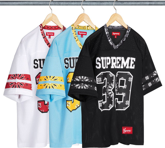 SUPREME 25SS BANDANA FOOTBALL JERSEY