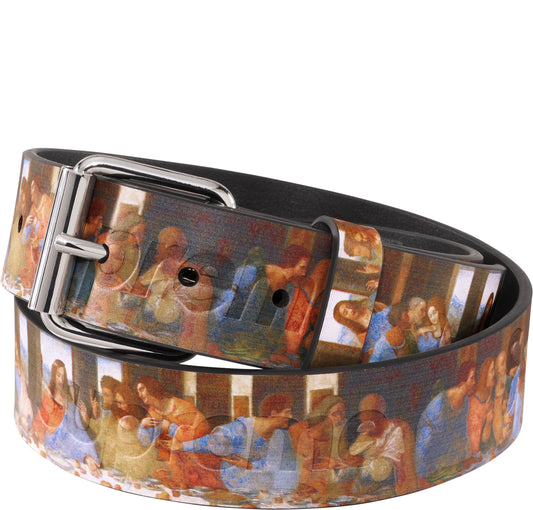 SUPREME 25SS LAST SUPPER LEATHER BELT