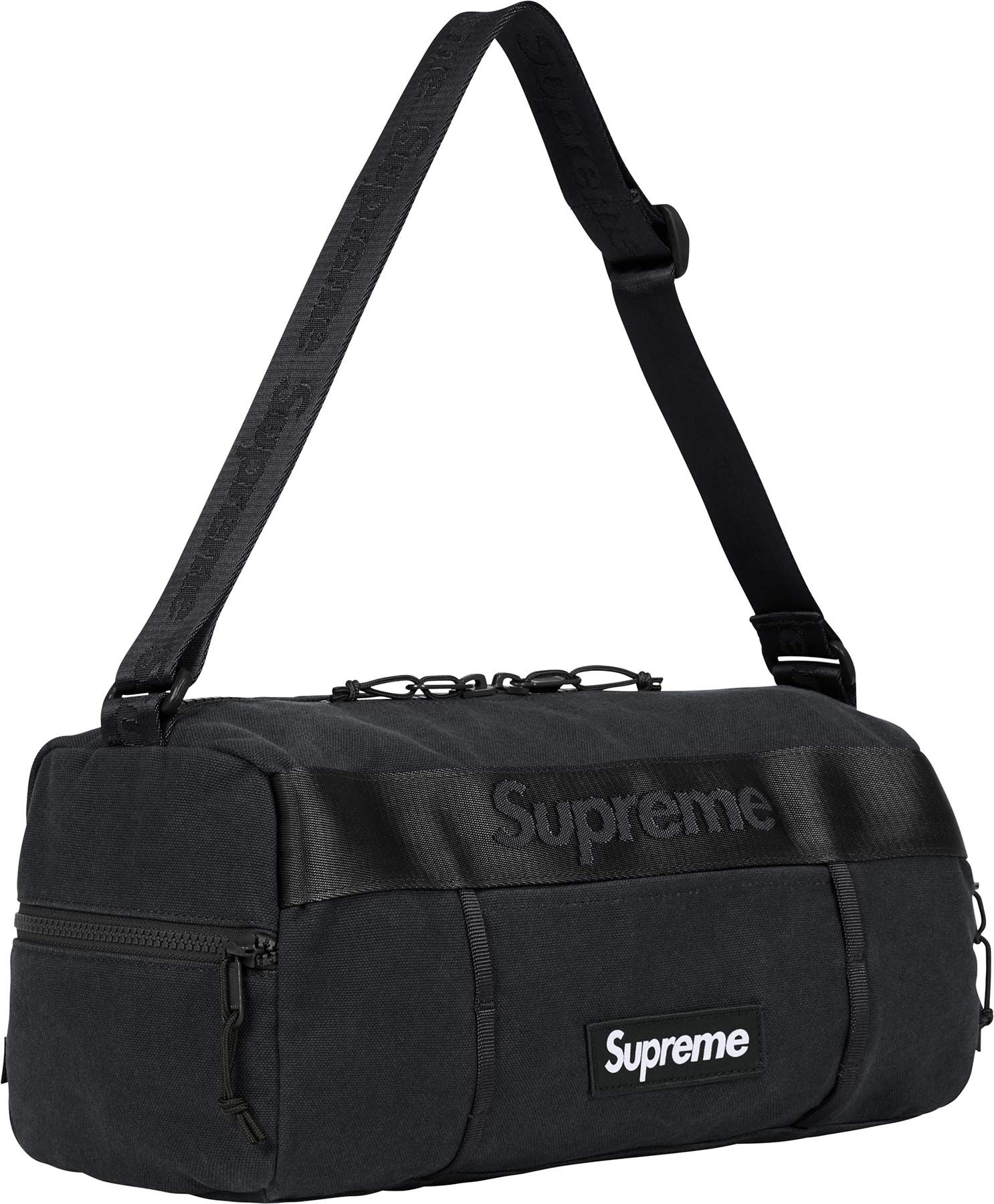 バッグ supreme 25ss duffle bag black Supreme logo-patch Duffle Bag | Black | FARFETCH CA