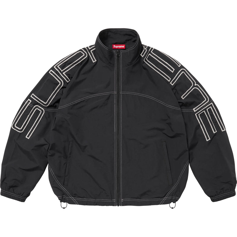 SUPREME 25SS SPELLOUT EMBROIDERED TRACK JACKET