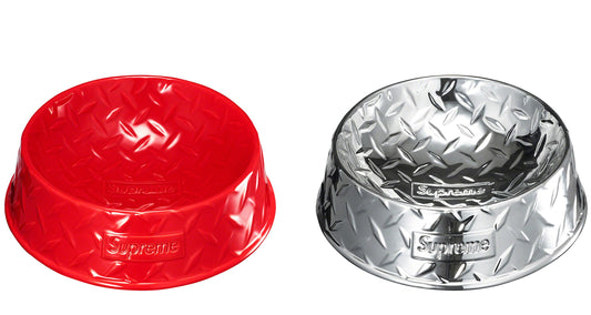 SUPREME 23SS DIAMOND PLATE DOG BOWL