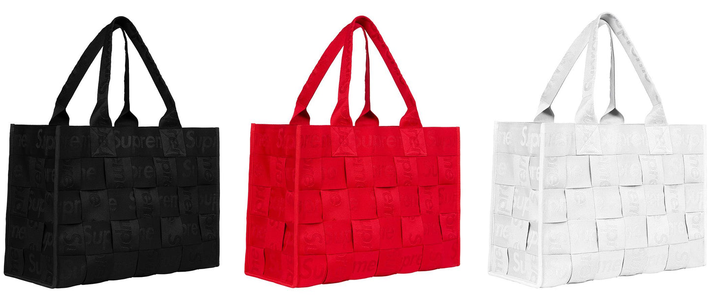 SUPREME 23SS WOVEN LARGE TOTE BAG