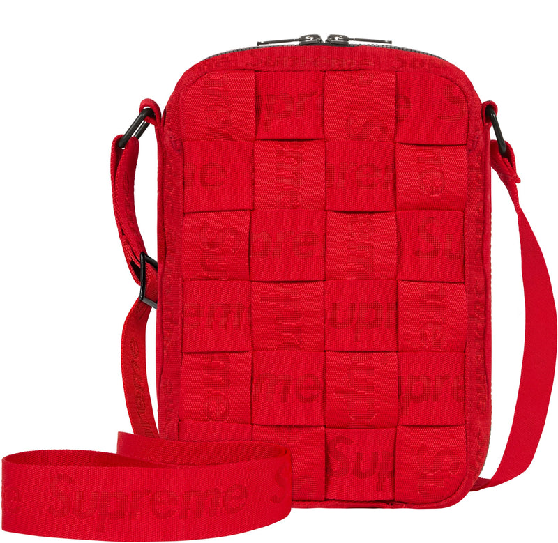 23SS SUPREME Woven Shoulder Bag Red
