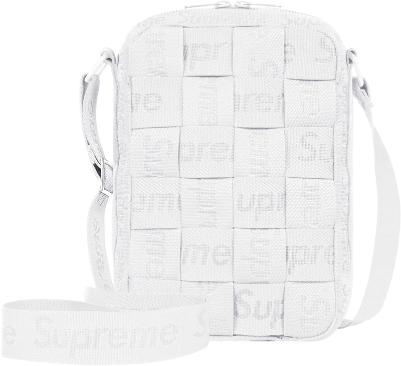 Supreme Woven Shoulder Bag White 23SS-