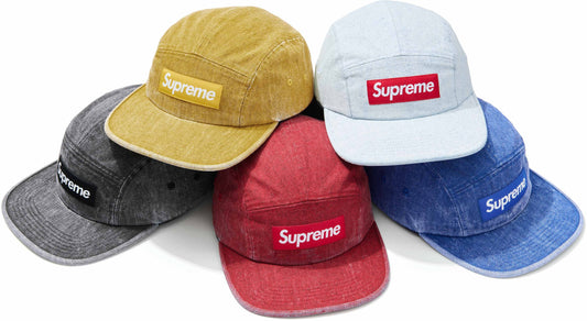 SUPREME 24SS COATED DENIM CAMP CAP