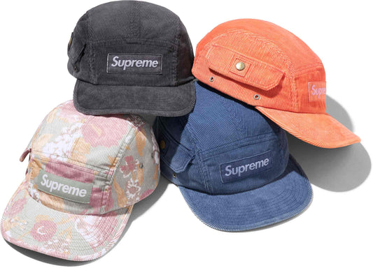 SUPREME 24SS CORDUROY POCKET CAMP CAP
