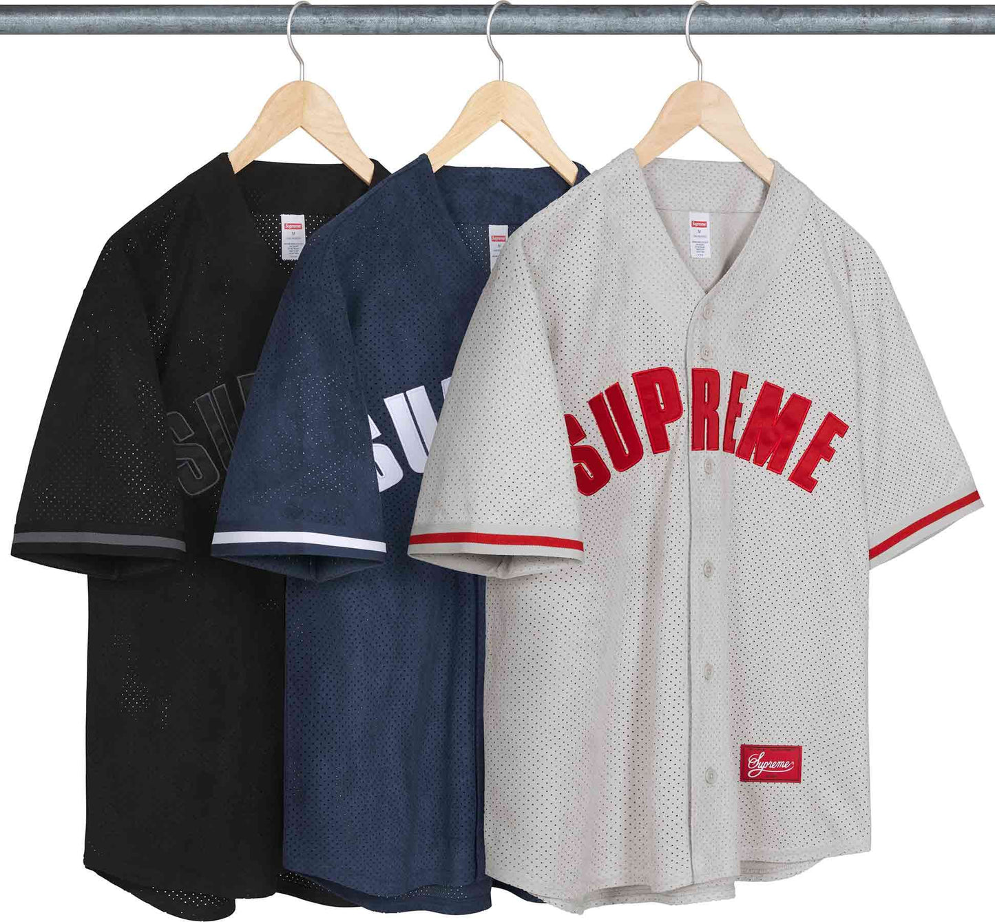 SUPREME 24SS MITCHELL & NESS WOOL BASEBALL JERSEY