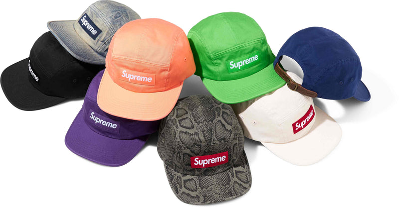 SUPREME 24SS WASHED CHINO TWILL CAMP CAP – CONCEPTSTOREHK