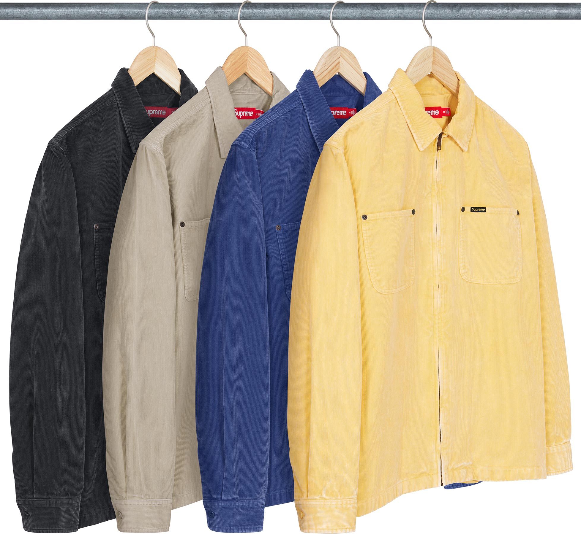 ジャケット・アウター Supreme Washed Corduroy Zip Up Shirt 24s SUPREME 24SS WASHED CORDUROY ZIP UP SHIRT – CONCEPTSTOREHK