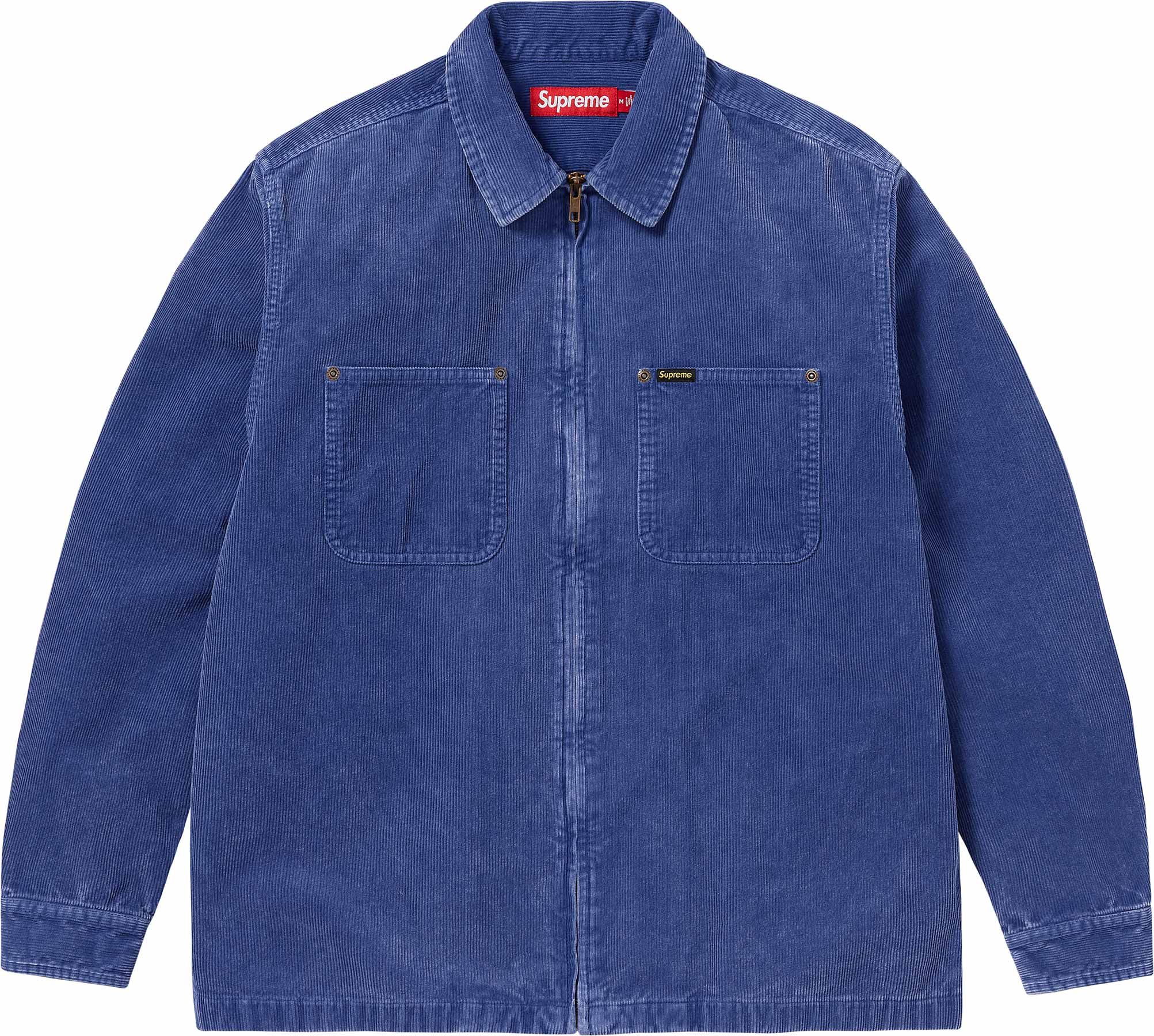 SUPREME 24SS WASHED CORDUROY ZIP UP SHIRT – CONCEPTSTOREHK