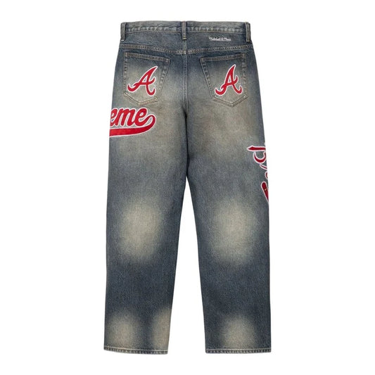 SUPREME 26SS WEEK13 MITCHELL & NESS® ATLANTA BRAVES™ LOOSE FIT JEAN