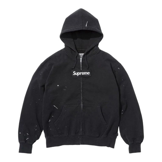 SUPREME 26SS WEEK4 MM6 MAISON MARGIELA BOX LOGO ZIP UP HOODED SWEATSHIRT