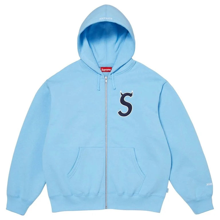 SUPREME 26SS WEEK6 DEVIL S LOGO ZIP UP HOODED SWEATSHIRT