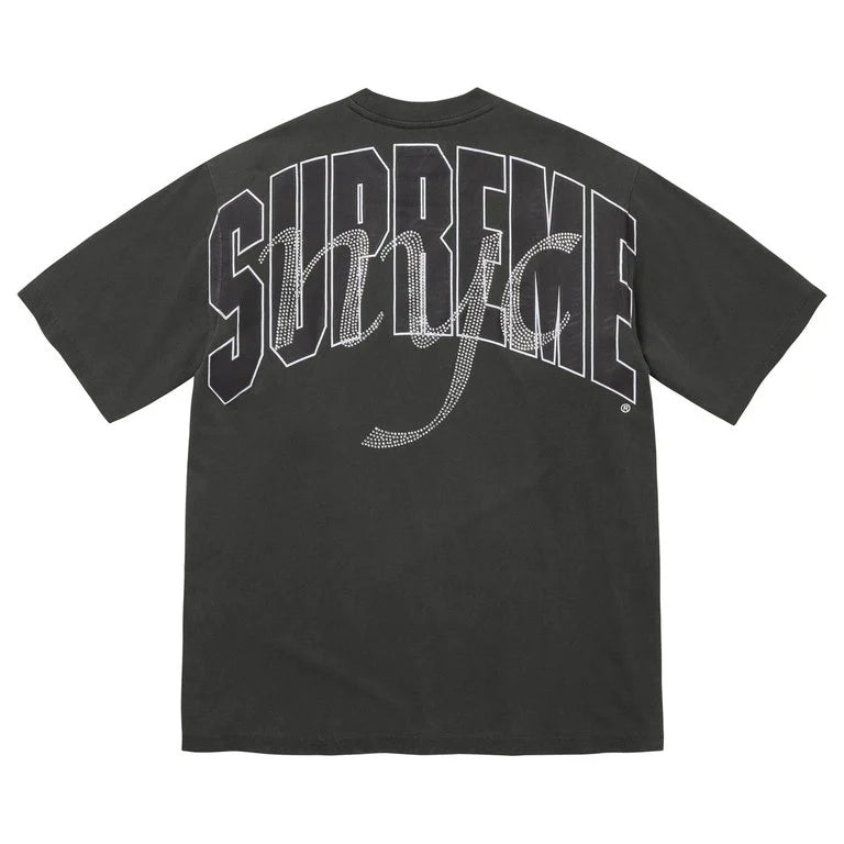 SUPREME 26SS WEEK 16 RHINESTONE SCRIPT S/S TOP
