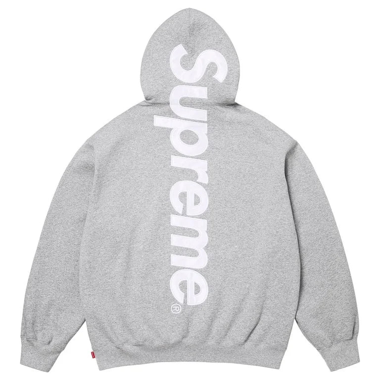 SUPREME 26SS WEEK9 SATIN APPLIQUÉ HOODED SWEATSHIRT