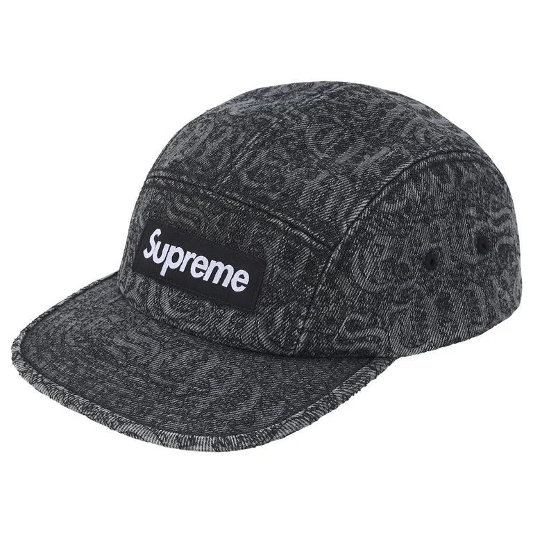 SUPREME 26SS WEEK10 STITCHED OLD ENGLISH DENIM CAMP CAP