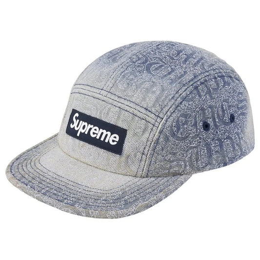 SUPREME 26SS WEEK10 STITCHED OLD ENGLISH DENIM CAMP CAP