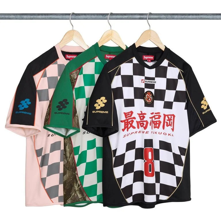 [PREORDER] SUPREME 26SS WEEK 18 CHECKERBOARD SOCCER JERSEY