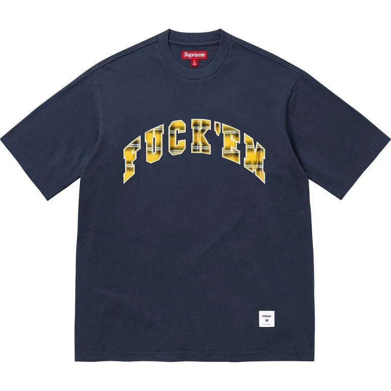 [PREORDER] SUPREME 26SS WEEK9 FUCK EM PLAID S/S TOP