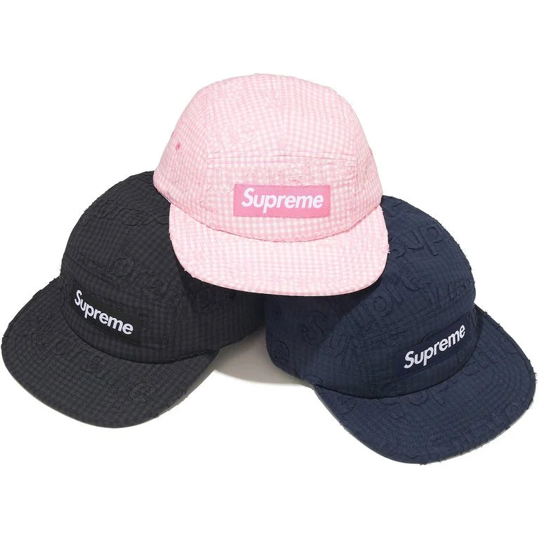 [PREORDER] SUPREME 26SS WEEK 15 MONOGRAM GINGHAM CAMP CAP