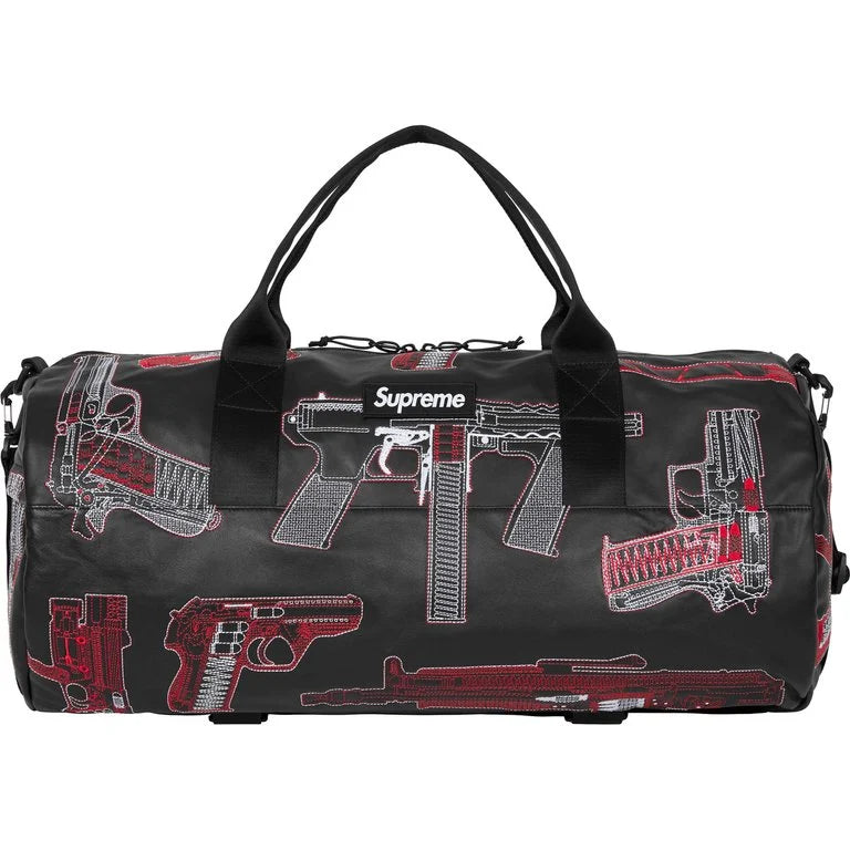 [PREORDER] SUPREME 26SS(WEEK19) GUNS EMBROIDERED LEATHER DUFFLE BAG