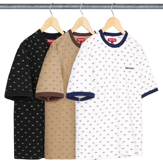 [PREORDER] SUPREME 26SS WEEK9 HEARTS INTARSIA RINGER TEE