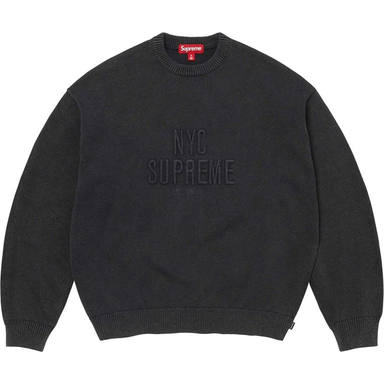 [PREORDER] SUPREME 26SS WEEK11 OVERDYED RAISED SWEATER