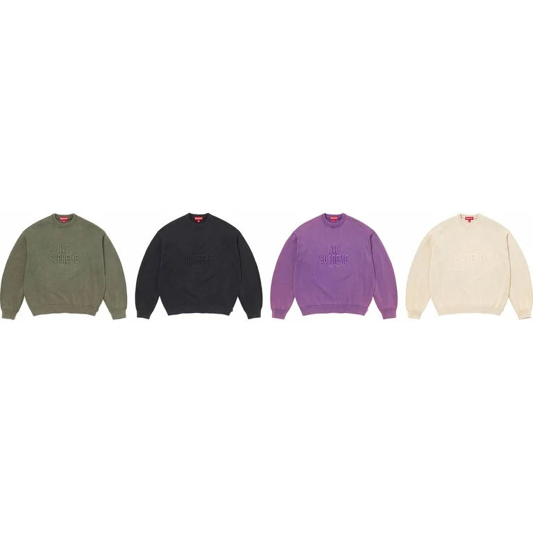 [PREORDER] SUPREME 26SS WEEK11 OVERDYED RAISED SWEATER