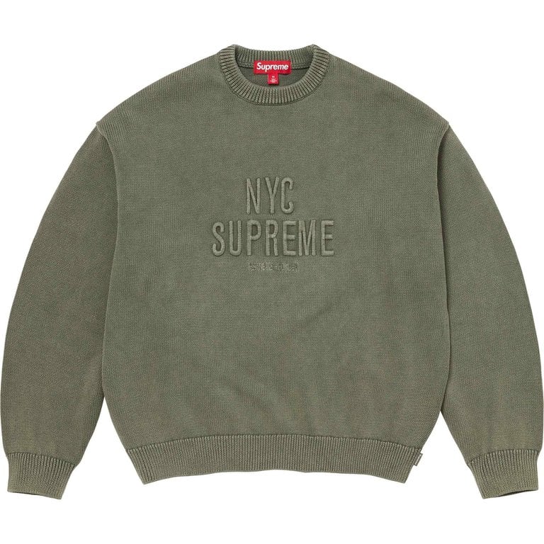 [PREORDER] SUPREME 26SS WEEK11 OVERDYED RAISED SWEATER