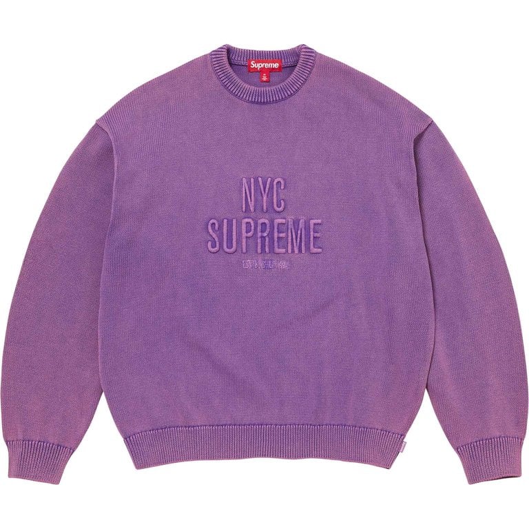 [PREORDER] SUPREME 26SS WEEK11 OVERDYED RAISED SWEATER