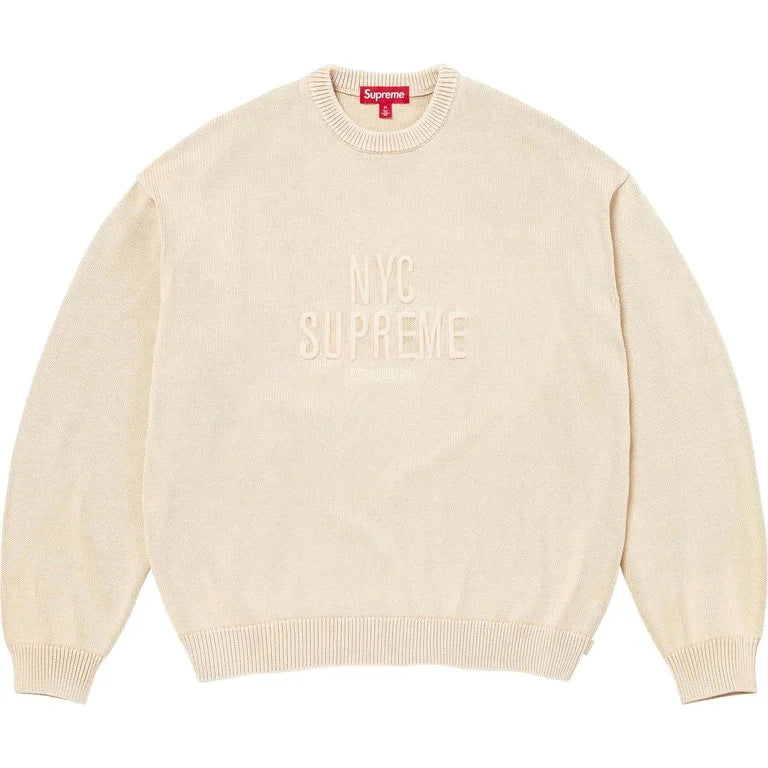 [PREORDER] SUPREME 26SS WEEK11 OVERDYED RAISED SWEATER