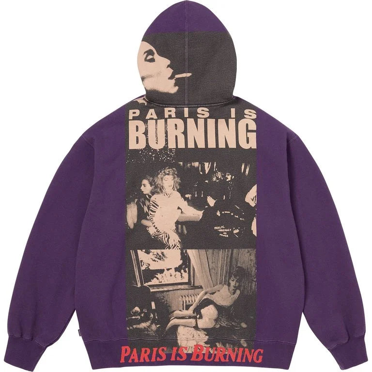 [PREORDER] SUPREME 26SS WEEK 18 PARIS IS BURNING ZIP UP HOODED SWEATSHIRT