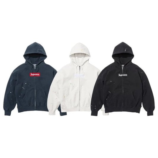 [PREORDER] SUPREME 26SS WEEK4 MM6 MAISON MARGIELA BOX LOGO ZIP UP HOODED SWEATSHIRT