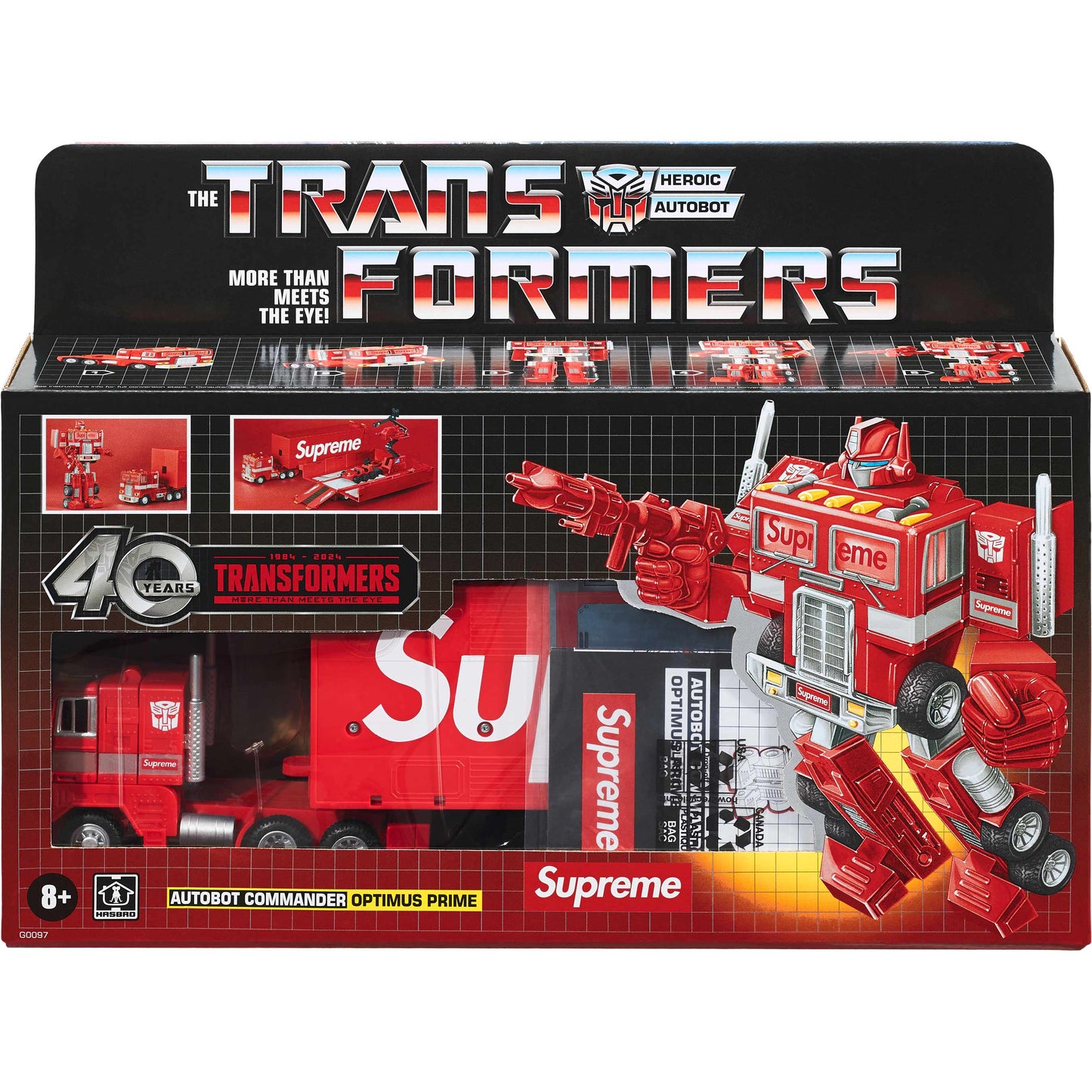 SUPREME 25SS TRANSFORMER G1 OPTIMUS PRIME FIGURE