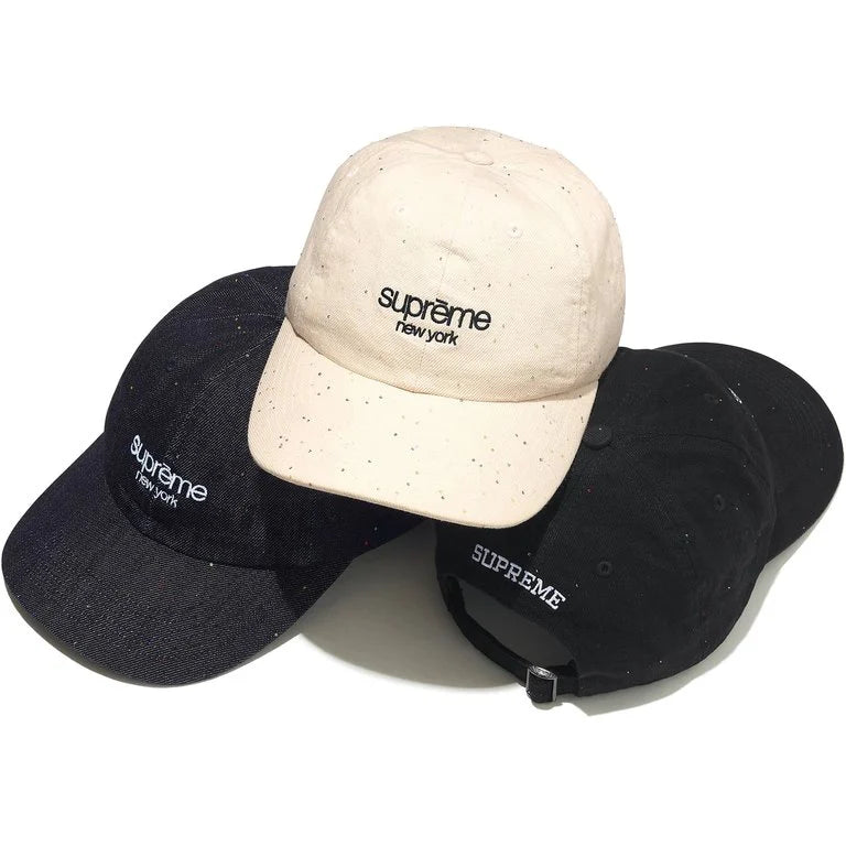 [PREORDER] SUPREME 26SS(WEEK19) SEQUIN DENIM CLASSIC LOGO 6-PANEL