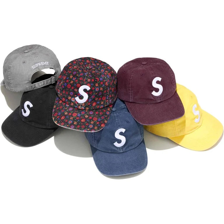 SUPREME WEEK 3 WASHED CANVAS S LOGO 6-PANEL