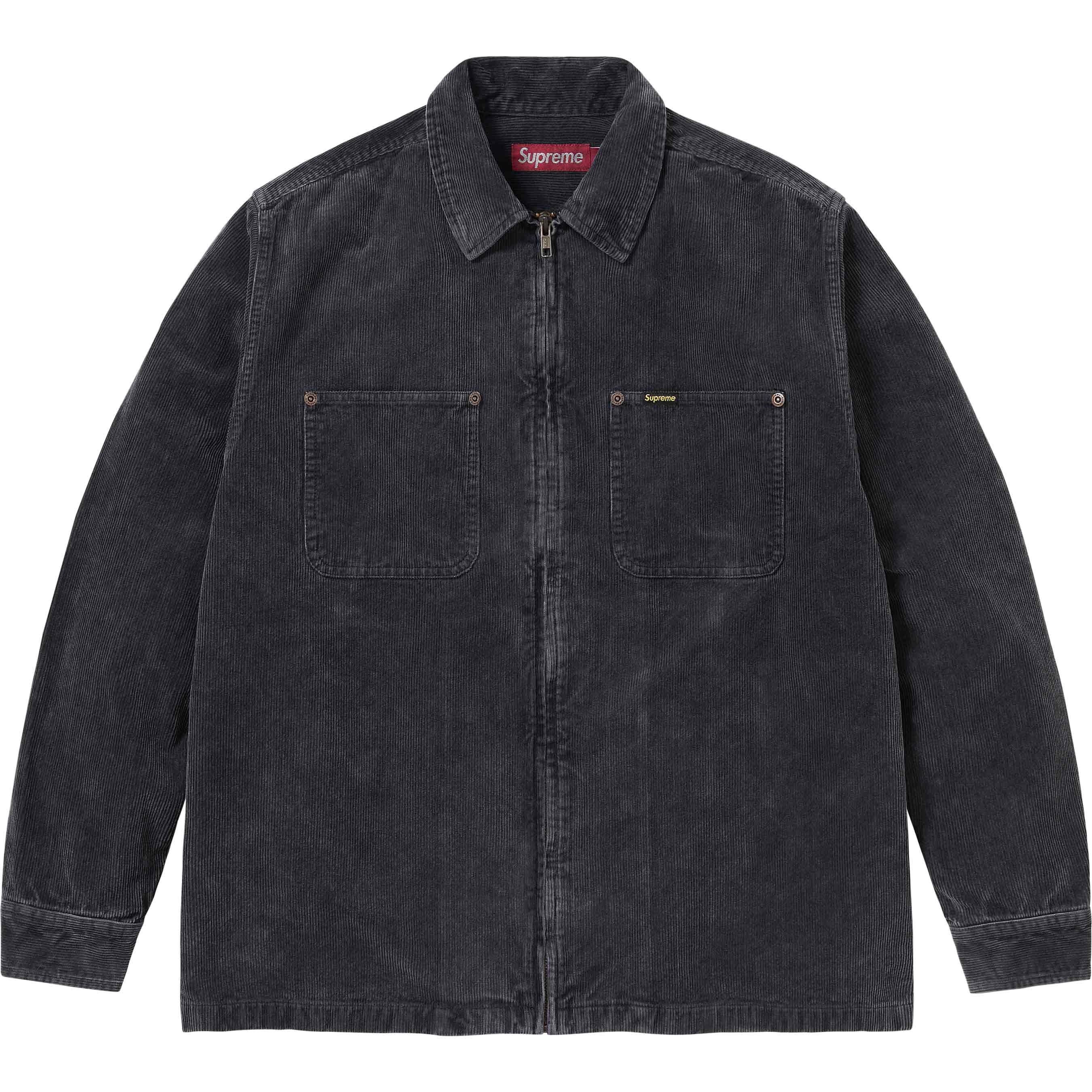SUPREME 24SS WASHED CORDUROY ZIP UP SHIRT – CONCEPTSTOREHK