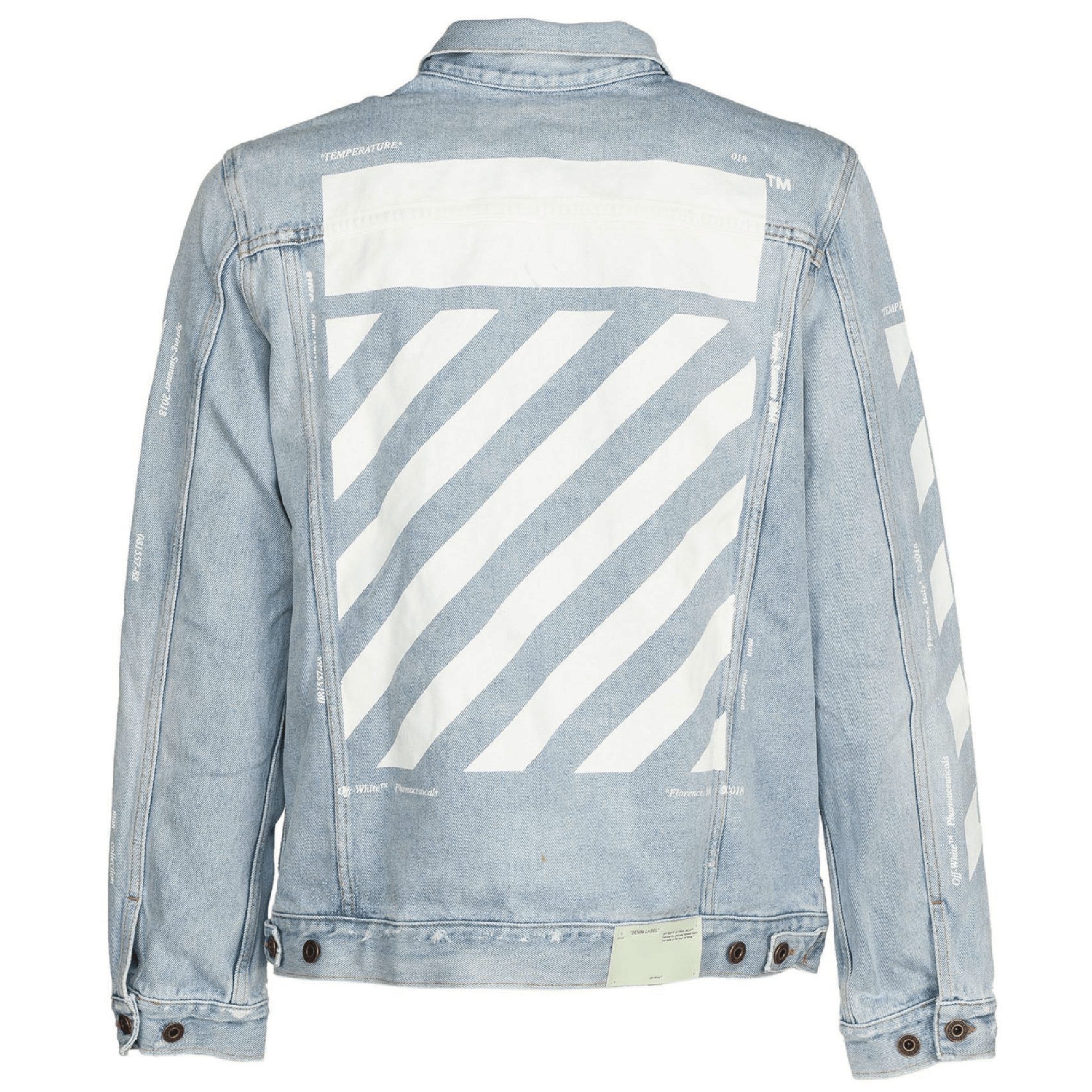 OFF WHITE TEMPERATURE OVERSIZE DENIM JACKET CONCEPTSTOREHK