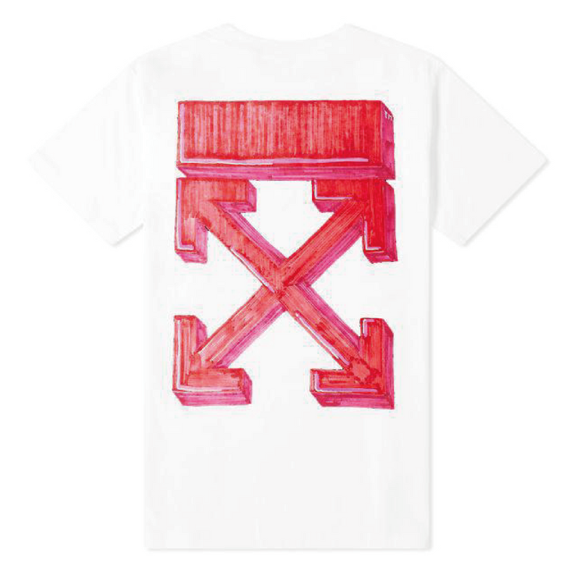 OFF WHITE 20FW MARKER S/S OVER TEE (RED) - CONCEPTSTOREHK