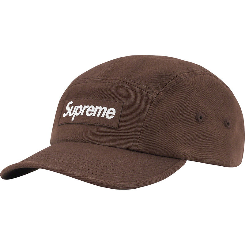 SUPREME 22FW WASHED CHINO TWILL CAMP CAP