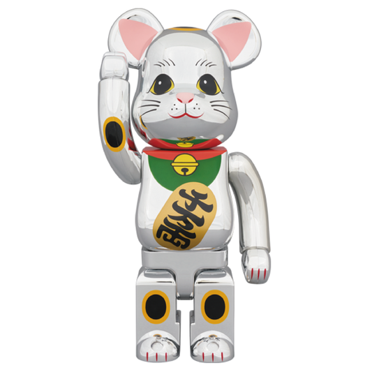 BE@RBRICK 招き猫 銀メッキ参 400％